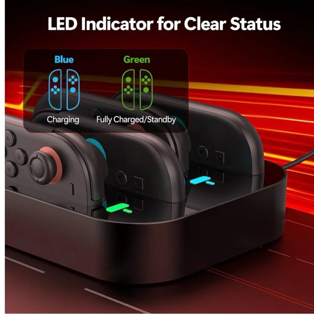 ⭐️ 4 in 1 Controller Charging Dock for Nintendo Switch 2 ⭐️